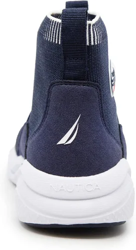 Vista 3 de Nautica Zapatos deportivos Silas de caña alta para niños con soporte mejorado para el tobillo, disponibles en tallas para niños grandes, niños