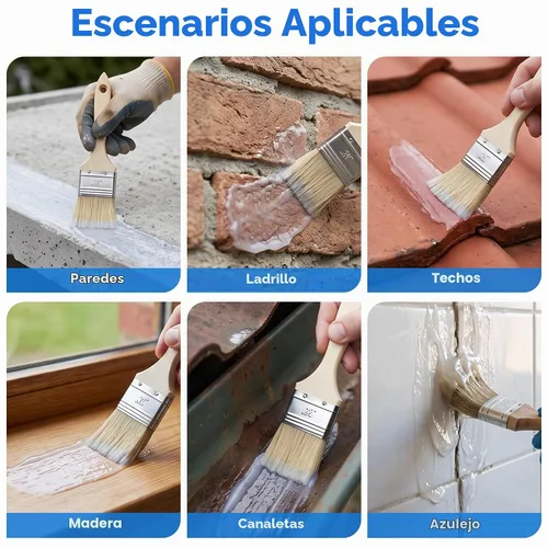 Vista 5 de Sellador impermeable transparente para reparación de fugas en interiores