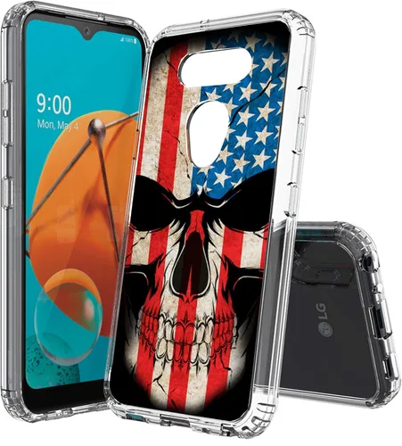 Vista 31 de Compatible con LG Aristo 5, funda transparente impresa, a prueba de golpes, arañazos, compatible con LG Phoenix 5/Fortune 3/Tribute Monarch/Risio 4