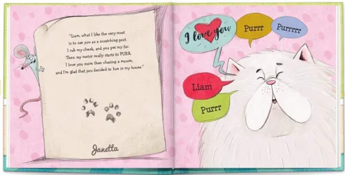Vista 8 de If My Cat Could Talk - Historia infantil personalizada - I See Me! (tapa dura)