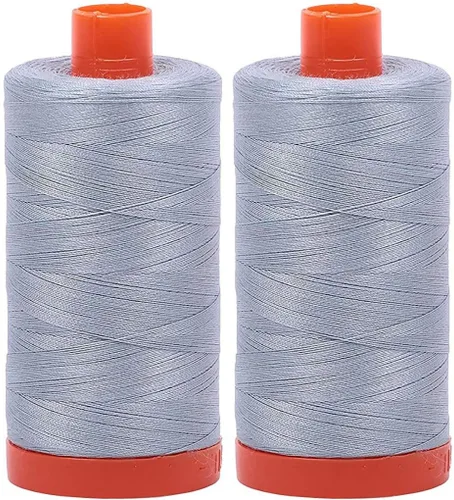 Vista 3 de Aurifil Mako 50wt Hilo 2 Carretes Grandes (Aluminio (2615))
