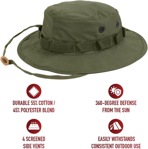 Vista 2 de Rothco Boonie Hat - La mejor defensa solar para aventuras al aire libre