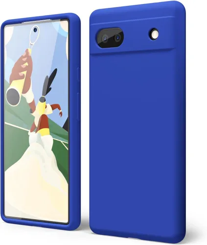 Vista 120 de oakxco para Google Pixel 6A Funda de teléfono de silicona líquida, diseño estético lindo y delgado para mujer y niña, cubierta de gel suave, lisa
