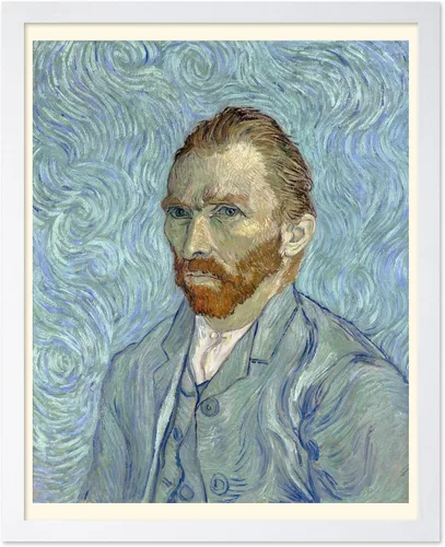 Vista 38 de Poster Master Póster clásico de Van Gogh, impresión impresionista vintage, regalo para artista, pintor, autorretrato, sombrero de paja, dibujo