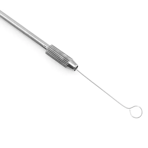 Vista 2 de Raspadores de células de laboratorio, lazo de inoculación de micología, reutilizable, con 40 piezas reemplazables de punta de aguja de níquel