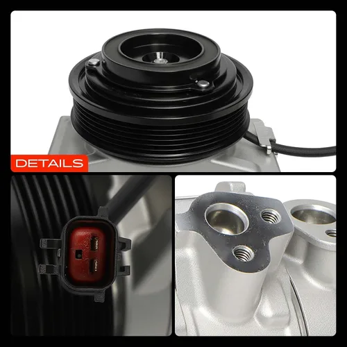 Vista 9 de A-Premium Compresor de aire acondicionado AC con embrague Compatible con Jeep Grand Cherokee 2011-2021 y Dodge Charger 2011-2013, Durango 2011-2015