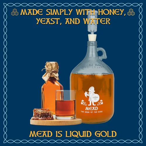 Vista 2 de Jigger N' Dash Mead Making Kit – Kit reutilizable para hacer miel – Kit completo de Mead – Todos los suministros de hidromiel que necesitas hacen 1