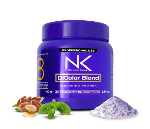 Vista 9 de NK Professional Care DiColor Rubio Polvo blanqueador aclarador para el cabello blanqueador para el cabello Aclara +8 tonos sin dañar