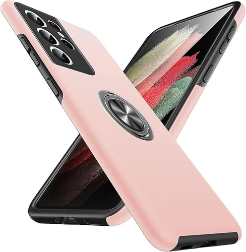 Vista 51 de Anqrp Funda para Samsung Galaxy A53 con soporte de anillo, color negro