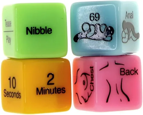 Vista 4 de Little Genie Producciones LIG72592: 4 dados sexuales