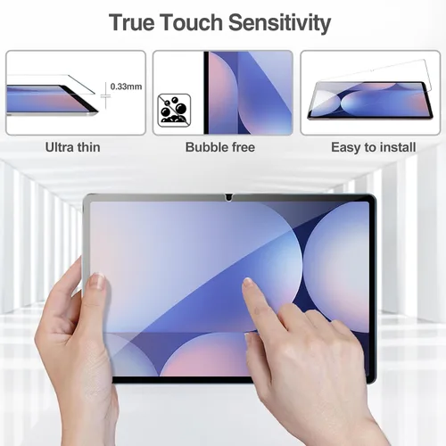 Vista 4 de ProCase 1 protector de pantalla para Galaxy Tab S10 Plus 2024/Tab S9 FE Plus/S9 Plus/S8 Plus/S7 FE/S7 Plus 12.4 pulgadas 2023, protector de película