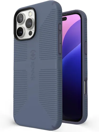 Vista 14 de Speck Funda transparente para iPhone 14 Plus, protección contra caídas, resistente a los arañazos, diseñada para MagSafe Slim iPhone 14 Plus de 6.7