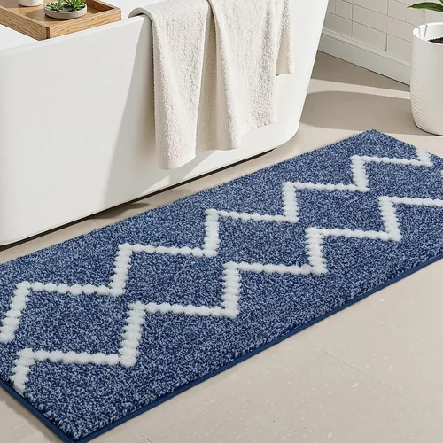 Vista 21 de DEXDE Alfombras de Baño Corredor 24x47 pulgadas Alfombra de Baño Larga Antideslizante Suave Lavable Alfombras de Baño Grandes para Baño Dormitorio