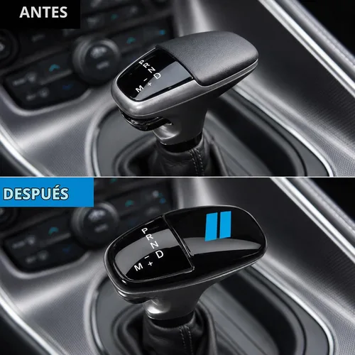 Vista 5 de Cubierta para cabeza de palanca de cambio para accesorios Dodge Charger 2015-2023 Challenger 2015-2024 Durango 2016-2025 2026, inserto