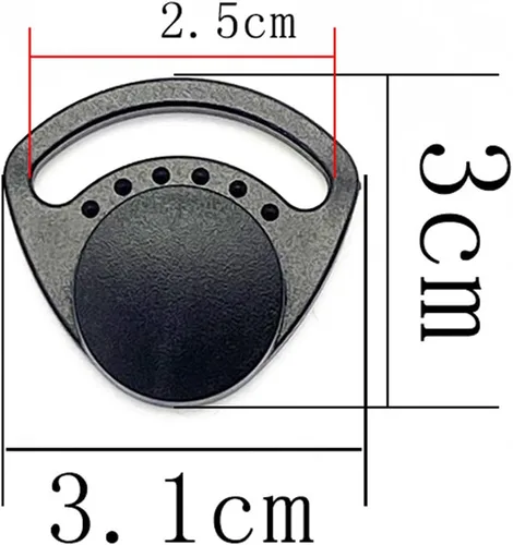 Vista 9 de Paquete de 10 Hebillas de Bloqueo para Correa de Casco de Bicicleta, Sujetador Divisor Autoajustable del Lado de la Oreja, Adaptador de División