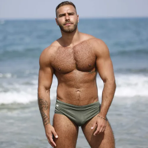 Vista 5 de Taddlee Traje de baño para hombre, traje de baño de secado rápido, pantalones cortos de surf