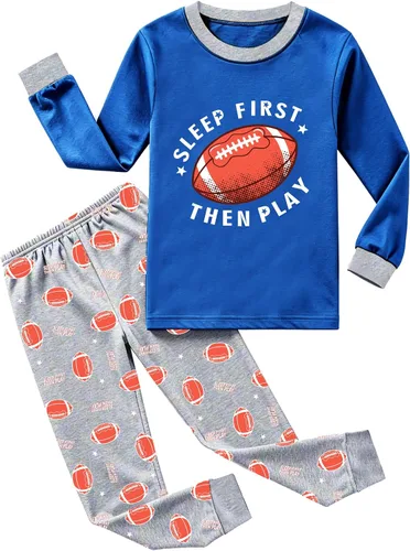Vista 11 de Little Hand Pijamas de algodón para niños pequeños, conjunto de pijamas de manga larga para excavadora 1 # Camión monstruo