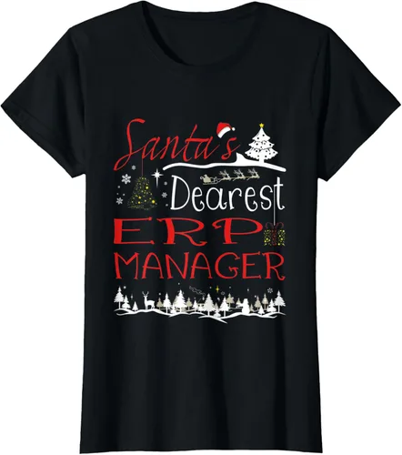 Vista 20 de ERP Manager Xmas Job Cute Christmas T-Shirt