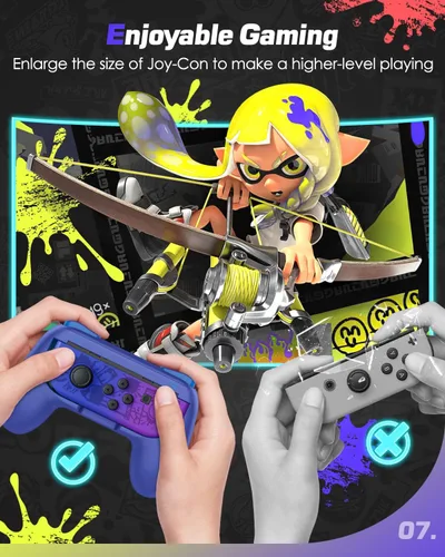 Vista 7 de MoKo Grip para Nintendo Switch OLED ModelSwitch Joy-Con 2 unidades Kit de mango ergonómico de mano compatible con Nintendo SwitchSwitch OLED 2021