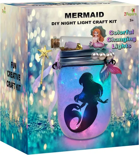Vista 9 de Haz tu propio tarro de farol deportivo con luz nocturna para niños y niñas, fútbol, fútbol, baloncesto, tenis y béisbol para niños, kit de arte