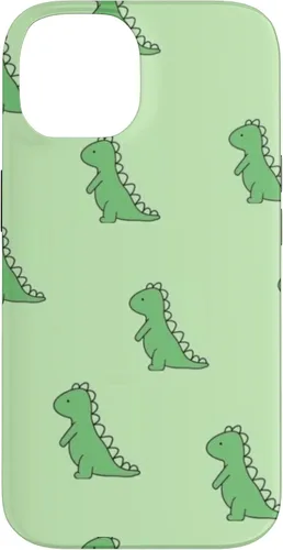 Vista 4 de Lindo dinosaurio verde bebé Dino TRex en verde para mujeres y niñas caso para iPhone 17