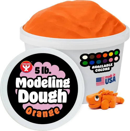 Vista 23 de Hygloss Masa de Modelado para Niños – Masa Sensorial Segura y No Tóxica para Artes y Manualidades – Tubo de 1.4 kg – Arcilla de Juego