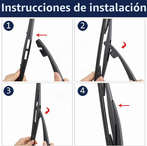Vista 6 de X AUTOHAUX Juego de brazos limpiaparabrisas trasero para Honda Fit Jazz 09
