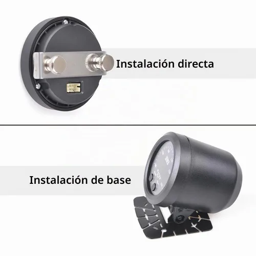Vista 5 de Universal 52mm Medidor de Temperatura de Agua 0-300F (-17~187C) Electrónico LED Digital Azul DC12V para Automóvil con Adaptador de Sensor