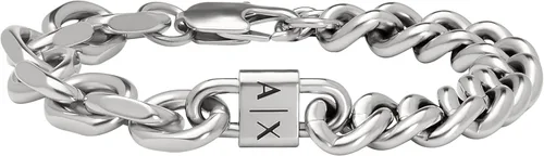 Vista 15 de A X Armani Exchange - Pulsera de cadena de acero inoxidable para hombre