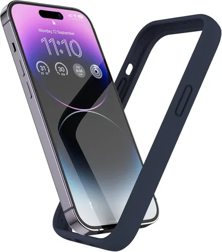 Vista 36 de Funda de silicona líquida para iPhone 12/12 Pro de 6.1 pulgadas, color negro [Absorción de golpes] [Protección de borde elevado]