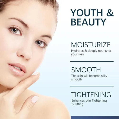 Vista 5 de Hidratante facial de colágeno, crema de colágeno para tensar la piel con retinol y ácido hialurónico antienvejecimiento hidratante de día y noche