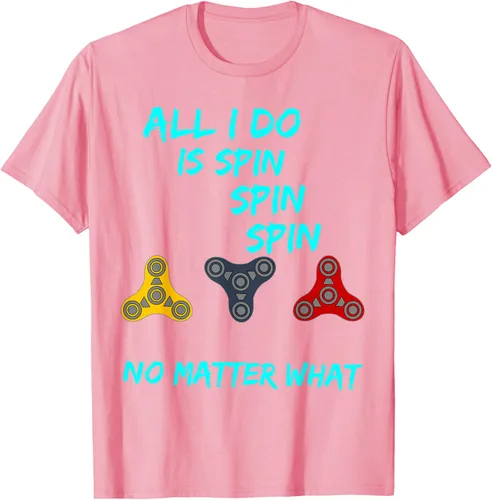 Vista 21 de Fidget Spinner All I Do is Spin Fun T-Shirt