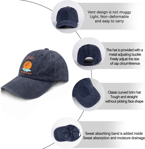 Vista 6 de Mens Ball Caps Flamingo Workout Hats for Mens Summer Caps Adjustable Shenaniganss Squad Sun Hat