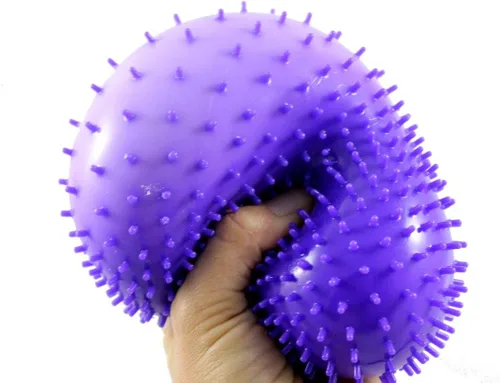 Vista 4 de Curious Minds Busy Bags 1 bola gigante Nubby Bumpy Stretch Squishy Squishy Gooey Squish Sensory Squeeze Balls OT (color aleatorio)