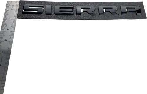 Vista 4 de 1x Emblema Cromado Sierra COMPATIBLE CON GMC Puerta Trasera Portón Trasero PORTÓN ELEVADOR Insignia Letras Nombre 3D Realzado Adhesivo Fuerte