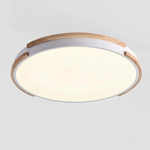 Vista 10 de Lámpara de techo LED redonda, atenuación de tres colores, 16 W, 1590 lúmenes, ahorro de energía, instalación integrada, cerca de lámparas de techo