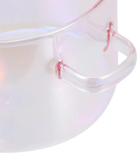 Vista 4 de HANABASS Tapa multiusos de vidrio para estofado, olla de sopa de borosilicato, diseño de doble asa para cocinar de forma segura para guisos, sopas