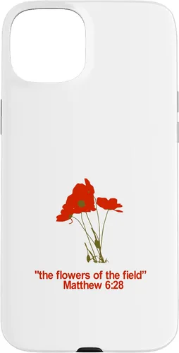 Vista 9 de Look at All The Beautiful Flowers of The Field Matthew 6:28 Case for iPhone 17