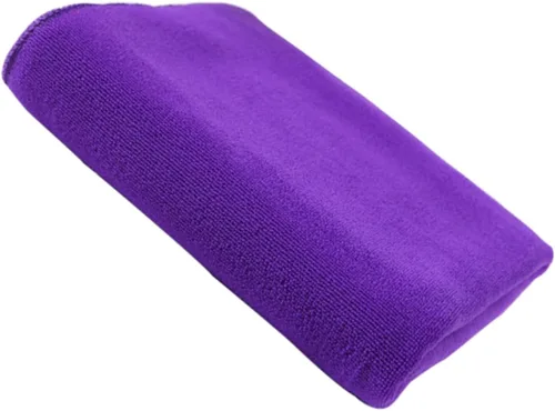 Vista 5 de Toalla de ducha de secado rápido, toalla de microfibra de microfibra, toalla de playa para niños, toalla para baño, pavo, secado rápido, color morado