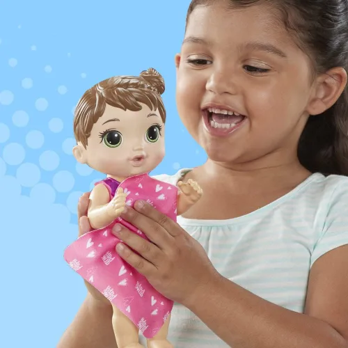 Vista 13 de Baby Alive Splash'n Snuggle Baby - Muñeca de pelo castaño para juegos acuáticos, con accesorios
