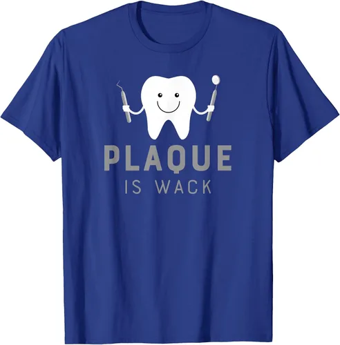 Vista 55 de Plaque is Wack Funny Dental Hygienist T-Shirt Asphalt Grey