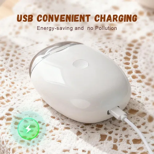 Vista 5 de Amoladora de uñas automática universal, cortaúñas eléctrico portátil con luz LED y 3 velocidades, cortador de uñas automático silencioso de 360°