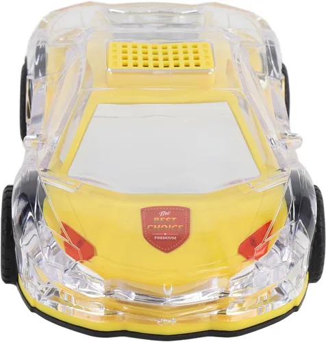 Vista 7 de Altavoz Bluetooth retro con forma de coche, altavoz Bluetooth portátil con luces, batería de 1500 mAh, 32 GB expandible