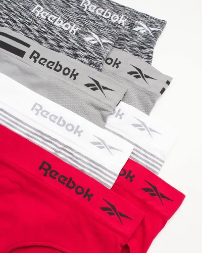 Vista 2 de Reebok Ropa interior para mujer - Calzoncillos hipster sin costuras (paquete de 8)