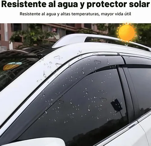 Vista 7 de 4 deflectores de ventana para Honda CRV CR-V 2007-2011, cromados