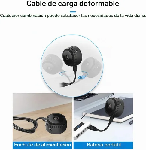 Vista 5 de 1080P mini cámaras de seguridad inalámbricas para exteriores e