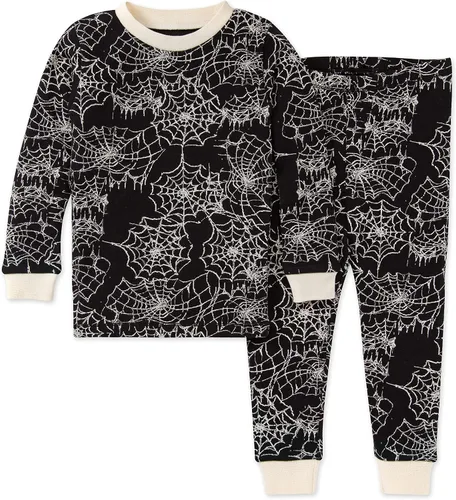 Vista 4 de Burt's Bees Baby Pijama de algodón orgánico para vacaciones a juego para bebés