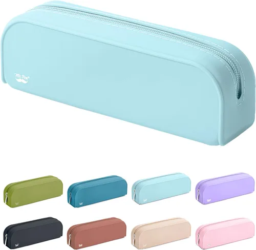 Vista 18 de Mr. Pen - Estuche de silicona para lápices, estuche para lápices negro, estuche pequeño para lápices, estuche para lápices estético Bolsa