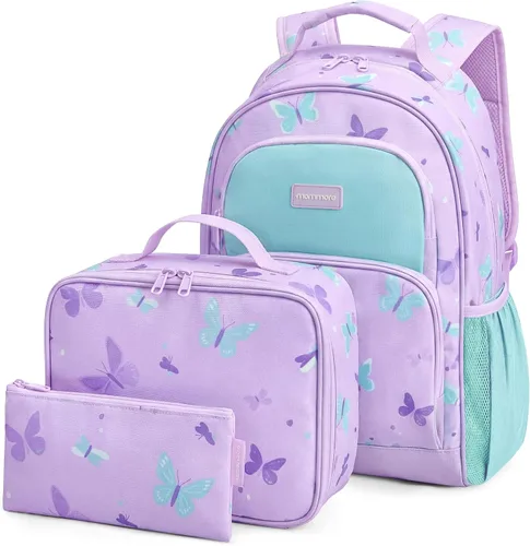 Vista 23 de mommore Juego de mochila para niños y niñas de 4 a 8 años A-dinosaurio