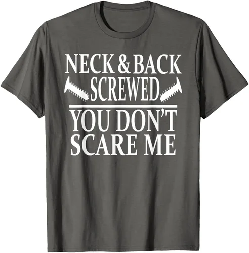 Vista 99 de Camiseta divertida para recuperación de cirugía de columna vertebral y cuello y espalda, Negro